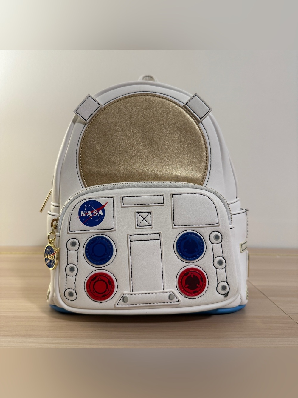 Loungefly Space Center NASA Astronaut Suit White Mini Backpack GUC Rare